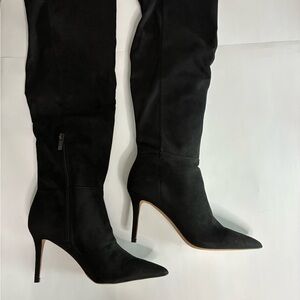 Jessica Simpson Amriena Over the Knee Boots Black Size 6 Stiletto Heel New